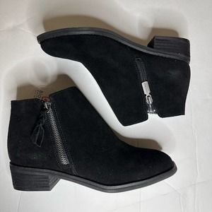 Blondo Women's Liam Waterproot Ankle Boot, Black Suede, Size: 7 NWT